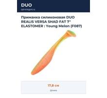 Приманка силиконовая DUO REALIS VERSA SHAD FAT 7" ELASTOMER : Young Melon (F087)