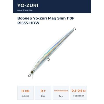 Воблер Yo-Zuri Mag Slim 110F R1535-HDW