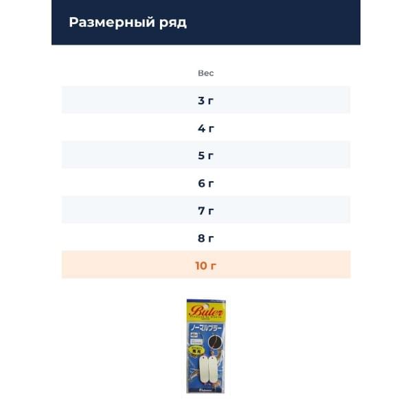 Блесна Fujiwara Normal Buler 10гр #Kemi Bright 2шт