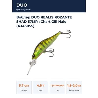 Воблер DUO REALIS ROZANTE SHAD 57MR : Chart Gill Halo (AJA3055)