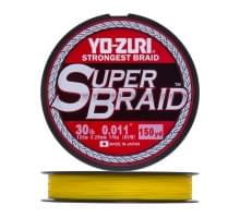 Плетеный шнур Yo-Zuri PE Superbraid 135m Yellow (0,28мм) 30lbs