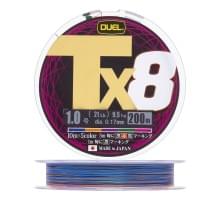 Плетеный шнур Duel PE Tx8 200m 5Color #1,0 (0,17мм) 9,5kg