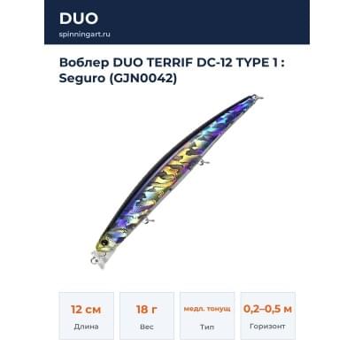 Воблер DUO TERRIF DC-12 TYPE 1 : Seguro (GJN0042)