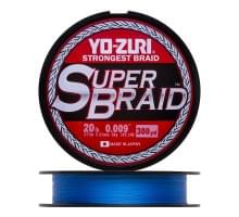 Плетеный шнур Yo-Zuri PE Superbraid 275m Blue (0,23мм) 20lbs