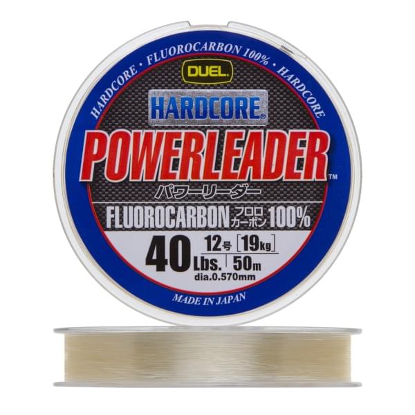 Флюорокарбон Duel Hardcore Powerleader FC Fluorocarbon 100% 50м Clear (0,570мм) 19kg