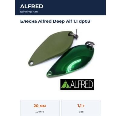 Блесна Alfred Deep Alf 1.1 dp03