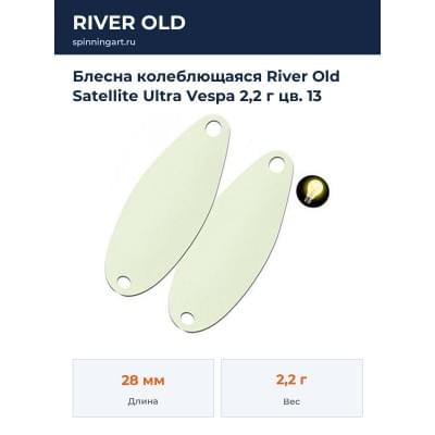 Блесна колеблющаяся River Old Satellite Ultra Vespa 2,2 г цв. 13