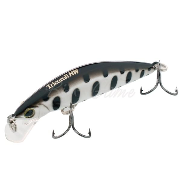 Воблер Jackall Timon Tricoroll 55HW цв. white & black yamame