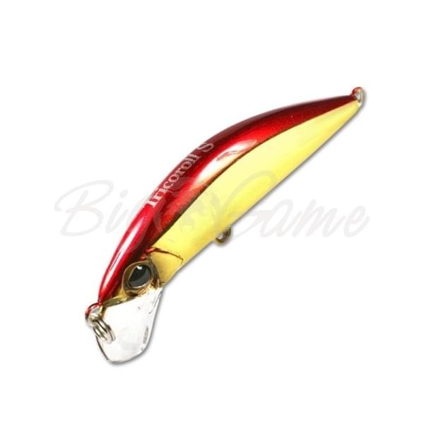 Воблер Jackall Timon Tricoroll 55S цв. haku red & gold