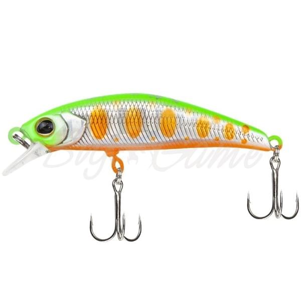 Воблер Jackall Timon Tricoroll Ryushin 43HW цв. lime yamame