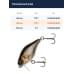 Воблер Jackall Cherry 0 Footer 48 мм цв. hl silver & black