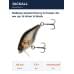 Воблер Jackall Cherry 0 Footer 48 мм цв. hl silver & black