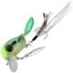 chartreuse grass hopper