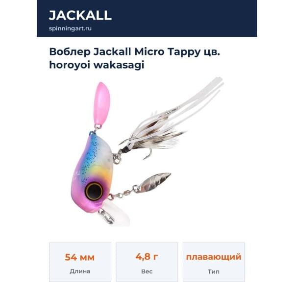 Воблер Jackall Micro Tappy цв. horoyoi wakasagi