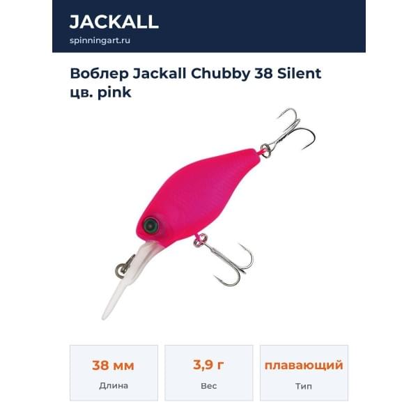 Воблер Jackall Chubby 38 Silent цв. pink