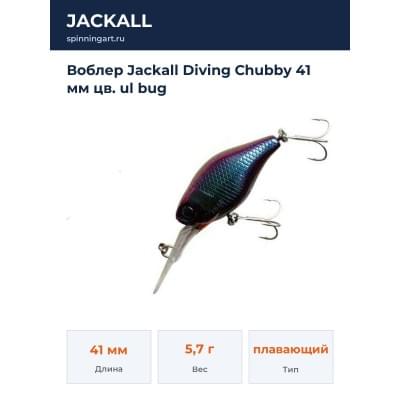Воблер Jackall Diving Chubby 41 мм цв. ul bug