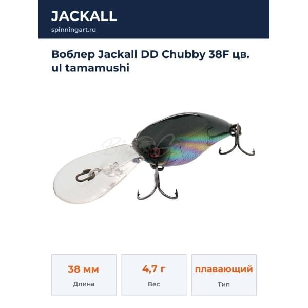 Воблер Jackall DD Chubby 38F цв. ul tamamushi