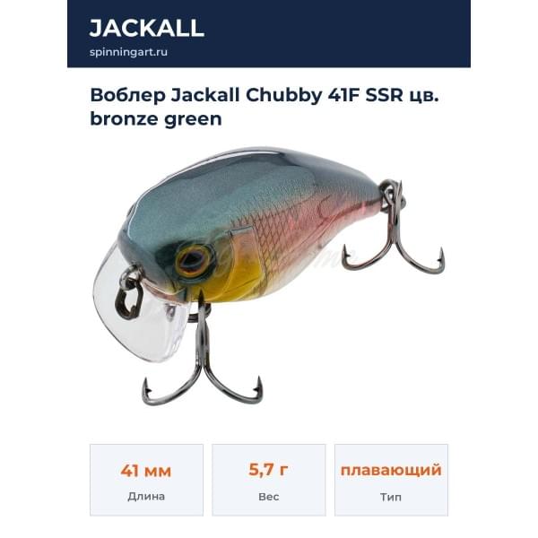 Воблер Jackall Chubby 41F SSR цв. bronze green