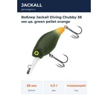 Воблер Jackall Diving Chubby 38 мм цв. green pellet orange