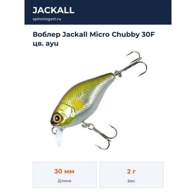 Воблер Jackall Micro Chubby 30F цв. ayu