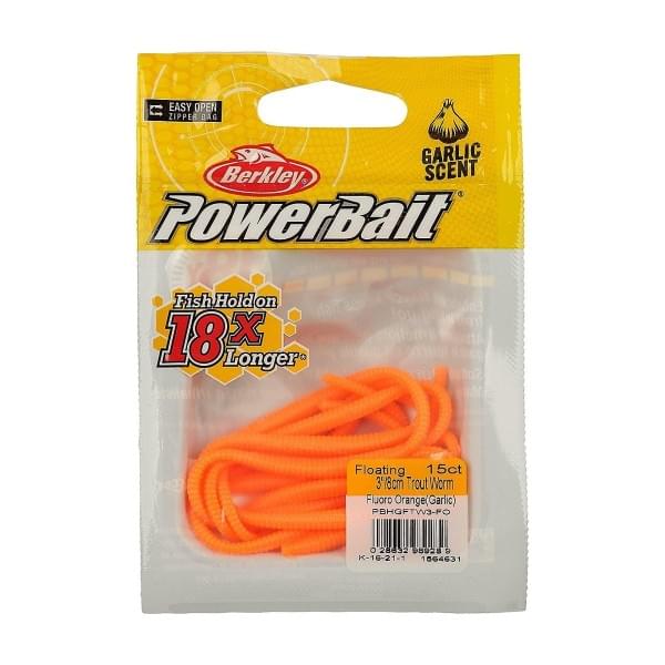 Мягкая приманка Berkley 3" Power Trout Worm FR 15 шт.