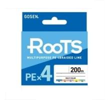 Шнур плетёный Gosen 4PE Roots 200м Multi #1.5 (23Lb/10,6кг)