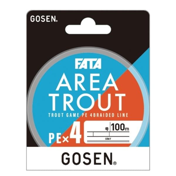 Шнур Gosen Fata Area Trout PEx4 100m gray #0.3 8lb 0.09mm 3.6kg