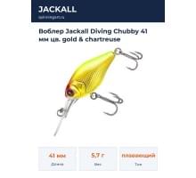 Воблер Jackall Diving Chubby 41 мм цв. gold & chartreuse