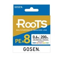 Шнур плетёный Gosen 8PE Roots 200м Light Green #1.5 (30Lb/14,0кг)