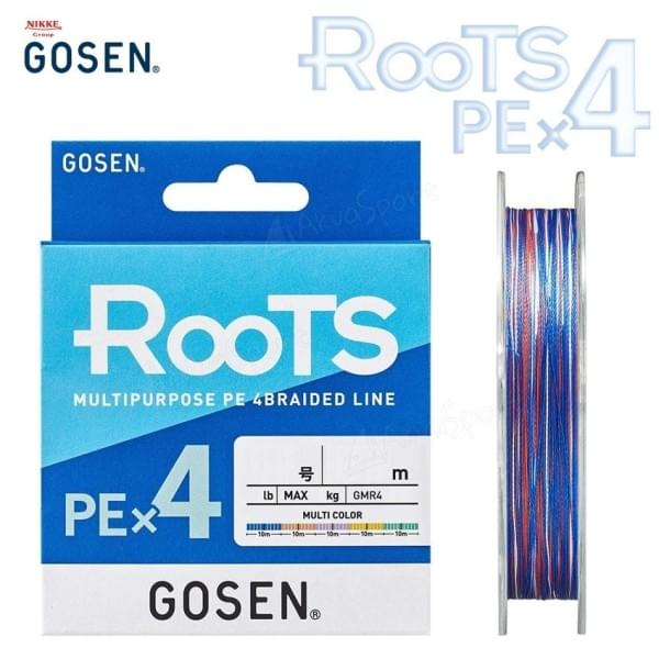 Шнур плетёный Gosen 4PE Line 200м Multy #0.6 (4,2кг)