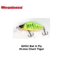 Воблер Megabass GH52 Bat a Fry lime chart tiger