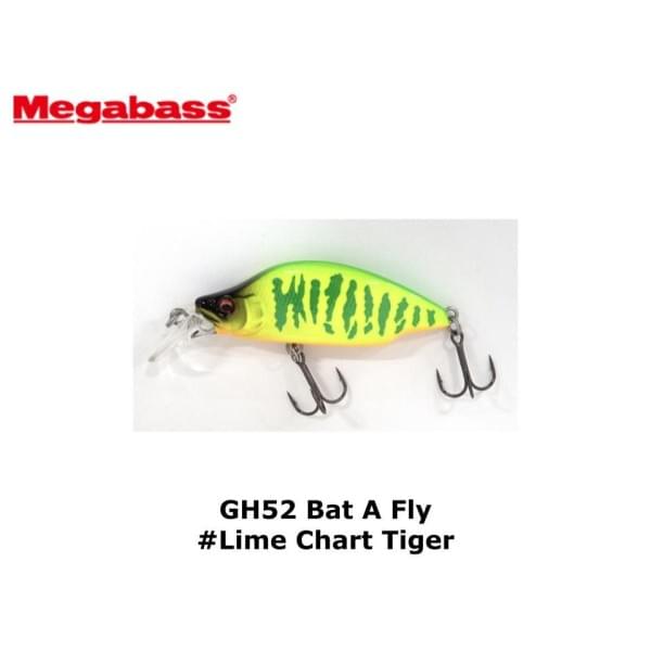 Воблер Megabass GH52 Bat a Fry lime chart tiger