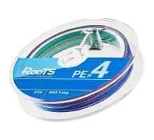 Шнур плетёный Gosen 4PE Roots 200м Multi #3 (40Lb/18,0кг)