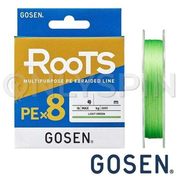 Шнур Gosen Roots PEx8 150m light green #1.5 30lb 0.205mm 14kg