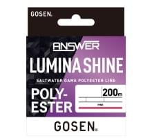 Эстер Gosen Answer Lumina Shine Polyester 200m pink 0.4 1.9lb 0.104mm 0.85kg