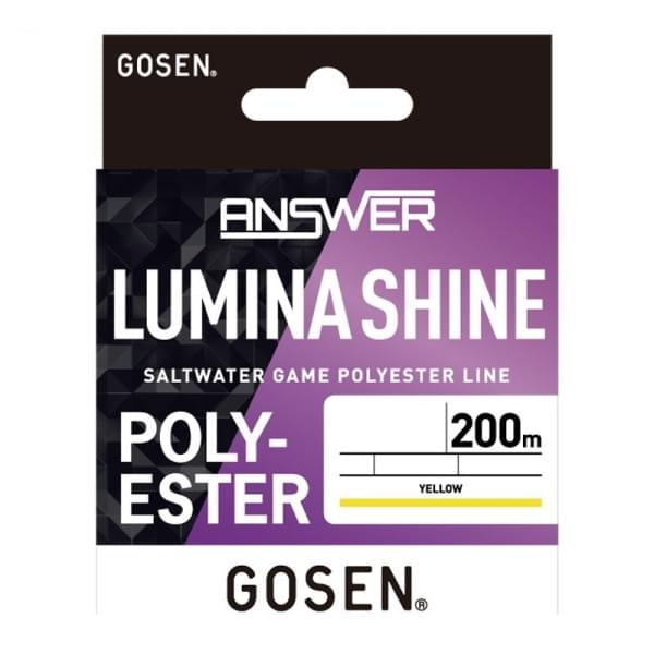 Эстер Gosen Answer Lumina Shine Polyester 200m yellow 0.3 1.6lb 0.09mm 0.72kg