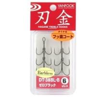 Крючки VanFook DT-38BL-B #6 Hagane Treble Hooks 6 шт.