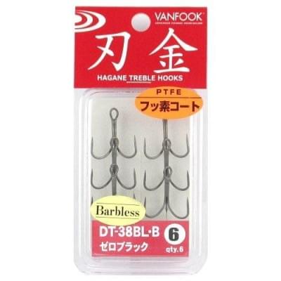 Крючки VanFook DT-38BL-B #6 Hagane Treble Hooks 6 шт.