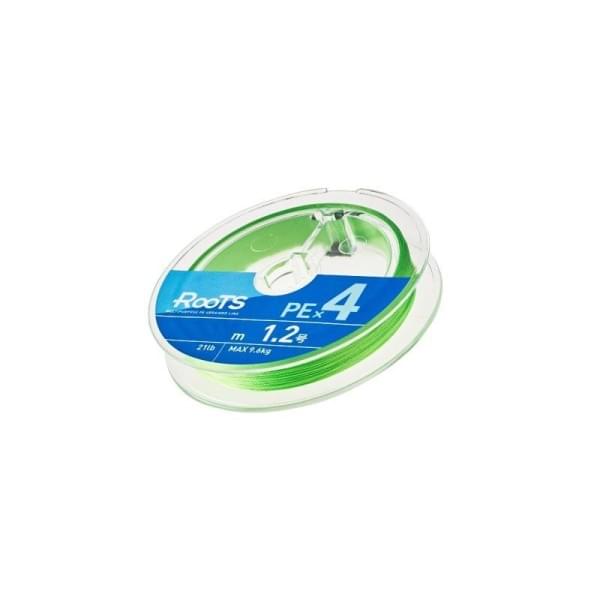 Шнур плетёный Gosen 4PE Roots 200м Light Green #1.2 (21Lb/9,6кг)
