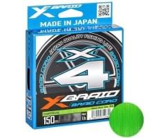 Шнур X-Braid Braid Cord PE X4 150m chartreuse #0.4 8lb 0.104mm 3.6kg