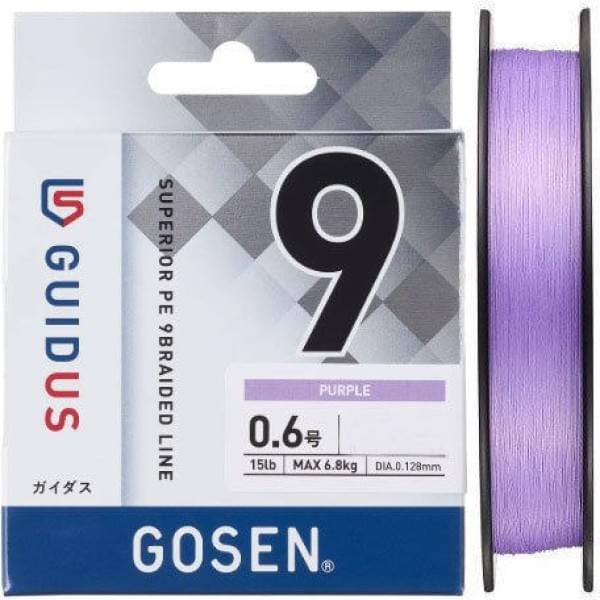 Шнур плетёный Gosen 9PE Guidus Superrior Multicolor 200м #1 (24Lb/10,9кг)