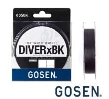 Шнур Gosen Diver x Black 4PE 300m black #2 31lb 0.235mm 14kg