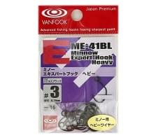 Крючки VanFook ME-41BL #3 Minnow Expert Hook Heavy Micro Barb 16 шт.
