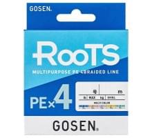 Шнур плетёный Gosen 4PE Roots 100м Multi #1 (17Lb/7,9кг)