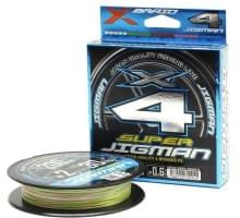 Шнур X-Braid Super Jigman PE X4 200m multicolor #0.6 12lb 0.128mm 5.4kg
