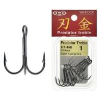 Крючки VanFook DT-45B #8 HaganeTreble Hooks 8 шт.