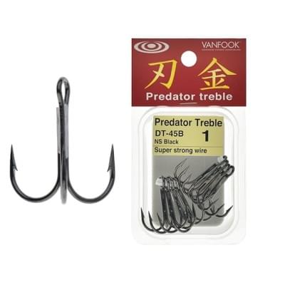 Крючки VanFook DT-45B #8 HaganeTreble Hooks 8 шт.