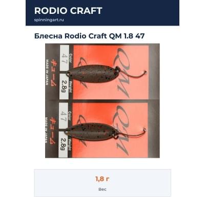 Блесна Rodio Craft QM 1.8 47