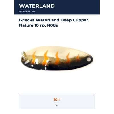 Блесна WaterLand Deep Cupper Nature 10 гр. N08s