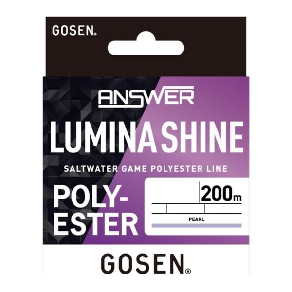Эстер Gosen Answer Lumina Shine Polyester 200m pearl 0.4 1.9lb 0.104mm 0.85kg